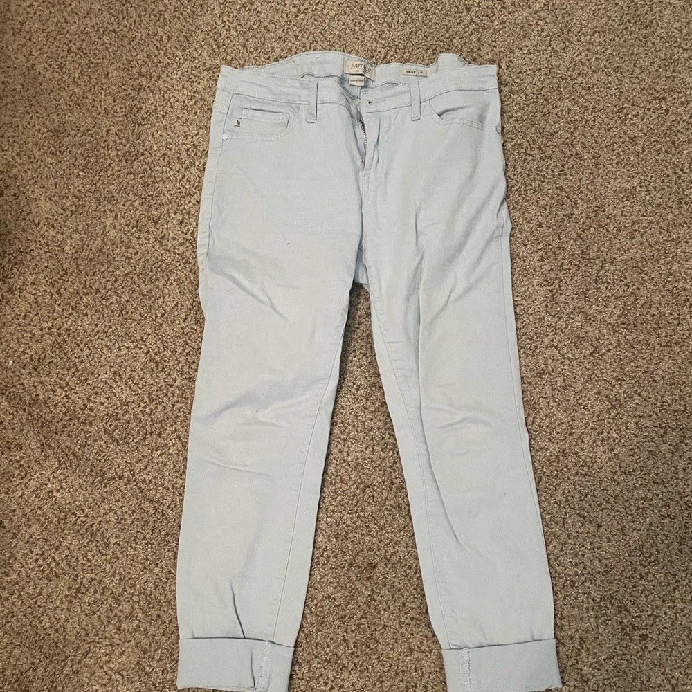 BABY BLUE SKINNY JEANS
